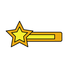 star bar video game related icon image vector illustration design 