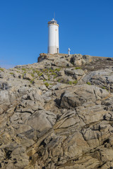 Roncudo lighthouse (Ponteceso, La Coruna - Spain).