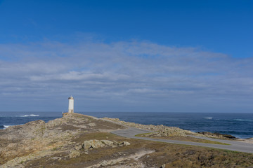Fototapeta na wymiar Roncudo lighthouse (Ponteceso, La Coruna - Spain).