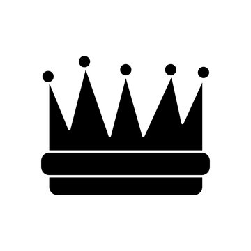 royal crown icon image vector illustration design  black and white