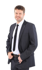 portrait of a handsome businessman