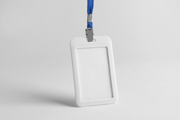 Blank badge on white background. Mockup for design