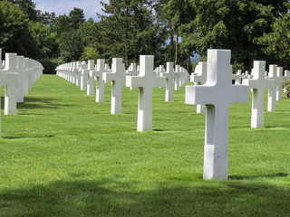 USA Military Cemetery, Colleville sur Mer, Normandy, France. The Normandy American Cemetery and Memorial is a World War II cemetery and memorial in Colleville-sur-Mer, Normandy, France