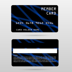 Naklejka premium member card, business VIP card, design for privilege member,vector