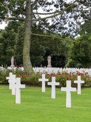 USA Military Cemetery, Colleville sur Mer, Normandy, France. The Normandy American Cemetery and Memorial is a World War II cemetery and memorial in Colleville-sur-Mer, Normandy, France