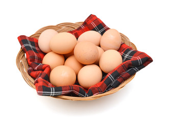 Egg collection isolated on white background