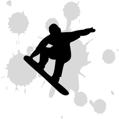 Snowboarding winter sports, logo, emblem