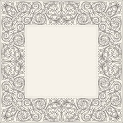 Obraz premium Ornate vintage decorative frame