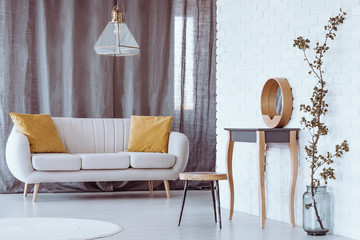 Sofa in sophisticated living room