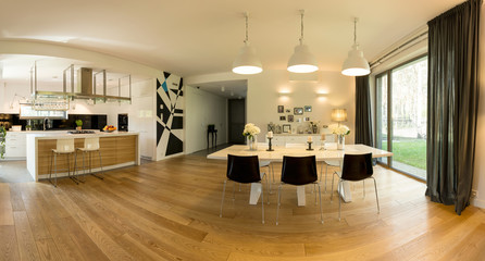 White dining table