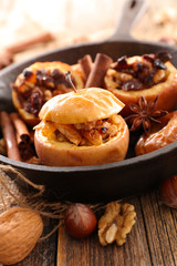 baked apple with spices