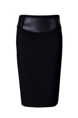 Black skirt isolated on white background
