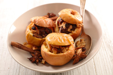 baked apple with spices