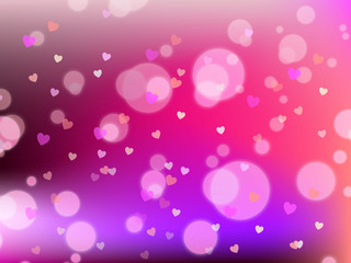 Valentine's day sale background. bokeh, heart pattern vector illustration. EPS 10