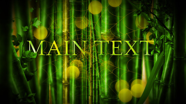 Bamboo & Web Title
