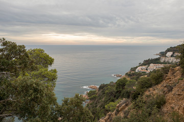 Fototapeta na wymiar The wild coast in the province of Girona