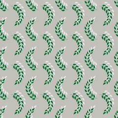 Polka dot and leaf