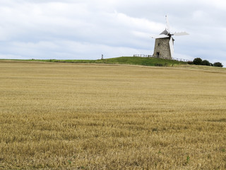 Normandy, France. A typical Mill in the field.