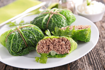 cabbage stuffed with beef