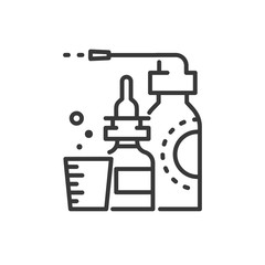 Medicines - line design single isolated icon