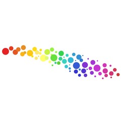 Colorful circles vector background