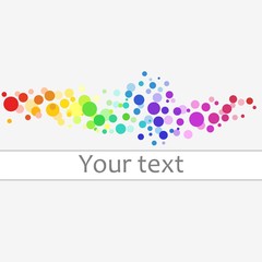 Colorful circles vector background