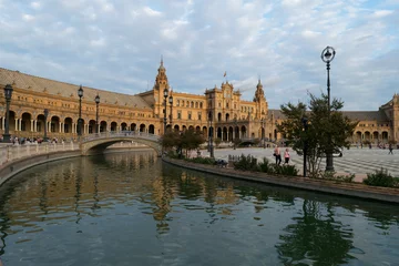 Deurstickers Plaza de espana in Sevilla, Spain © Shikha