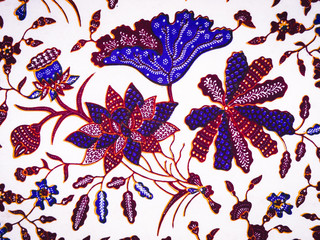 Batik floral pattern