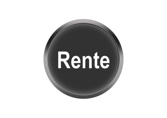 Button Grau Symbol Knopf Rund Rente