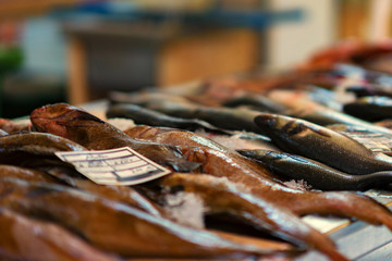 Fresh fish on the market
