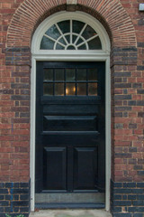 Fototapeta na wymiar English Black Door