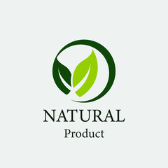 natural vector design.logo natural product