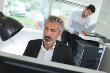 Man at work in office