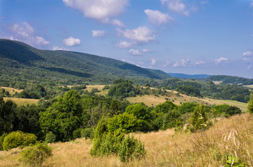 Naklejka premium Autumn landscape. Bieszczady National Park, Carpathians, Poland.