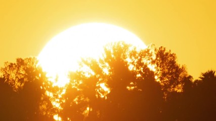 Sunrise sun timelapse