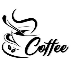 vector coffee logo - obrazy, fototapety, plakaty