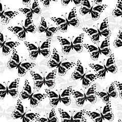 Beautiful butterfly pattern. Vector illustration