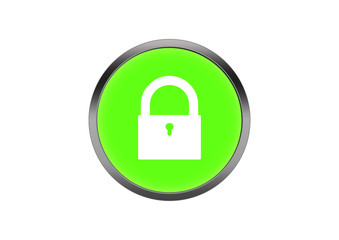 Button Grün Symbol Knopf Rund