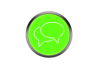 Button Grün Symbol Knopf Rund