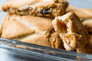 Traditional Apple Strudel Cookies Filled with Jam