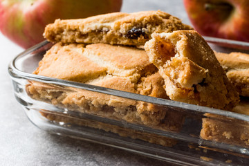 Traditional Apple Strudel Cookies Filled with Jam