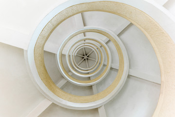 Circular staircase inside a chinese pagoda - 1
