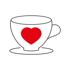 Cup with heart icon