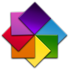     Abstract spiral colorful palette 