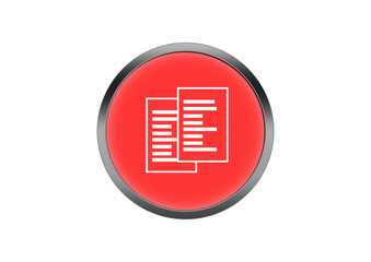 Button Rot Symbol Knopf Rund