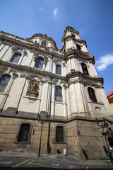 Fototapeta na wymiar Nicholas church in Prague