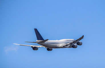 Passanger airplane taking off