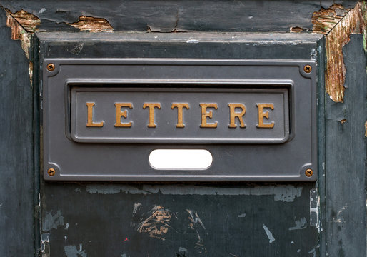 Vintage letters slot.