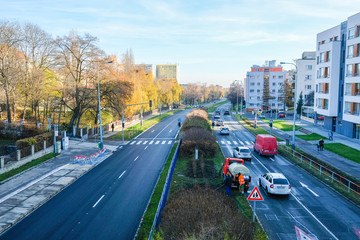 Prague, Chech republic - November, 17, 2017: district in a center of Prague