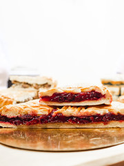 Pieces of the cakes